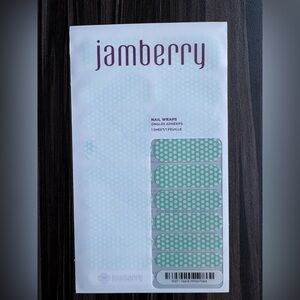 Jamberry Nail Wraps - Teal & White Polka